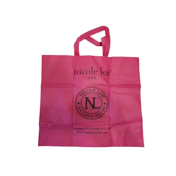 Nicole Lee Reusable Tote Bags Pink Travel - Picture 1 of 2